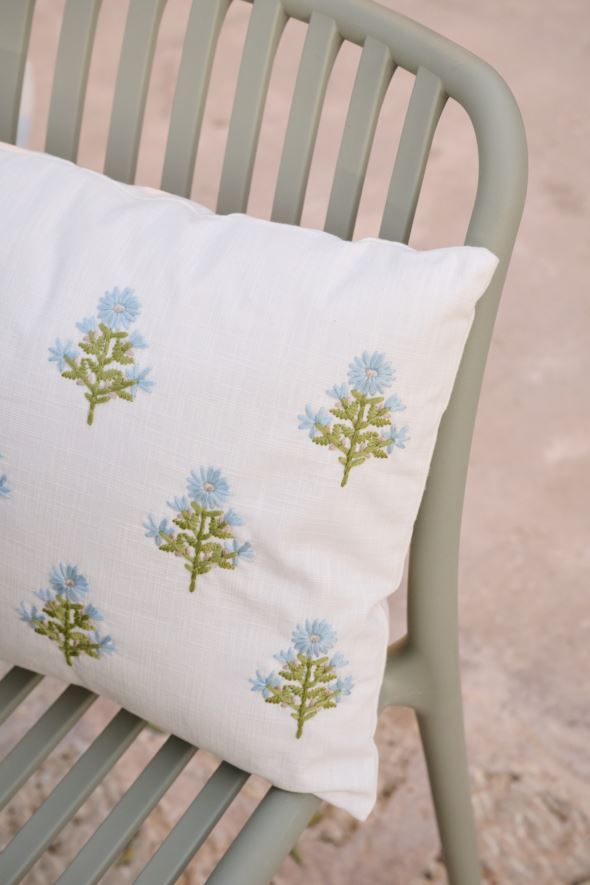 Prydnadskudde multi/blå - 2