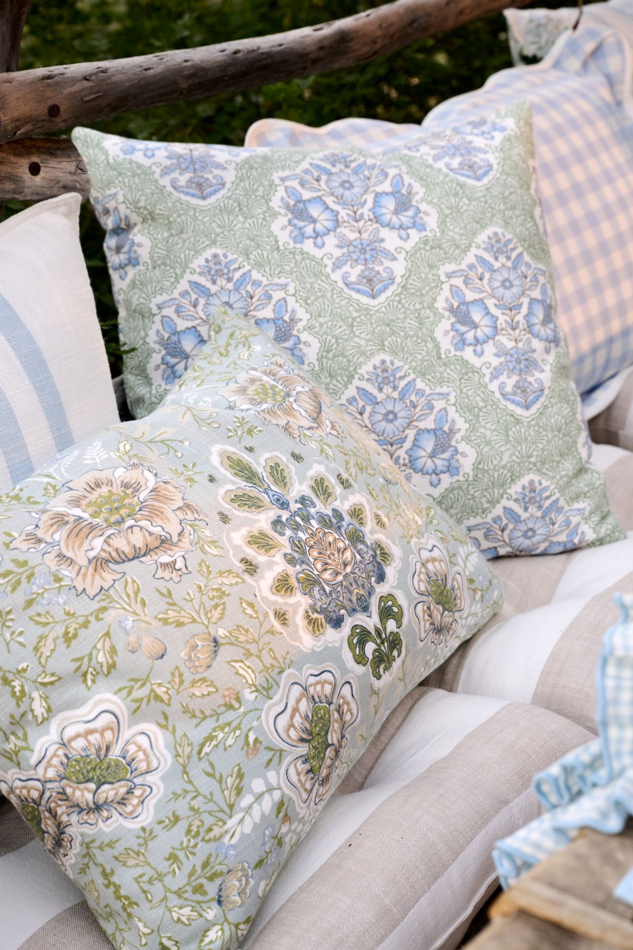 Prydnadskudde multi/grön - 2