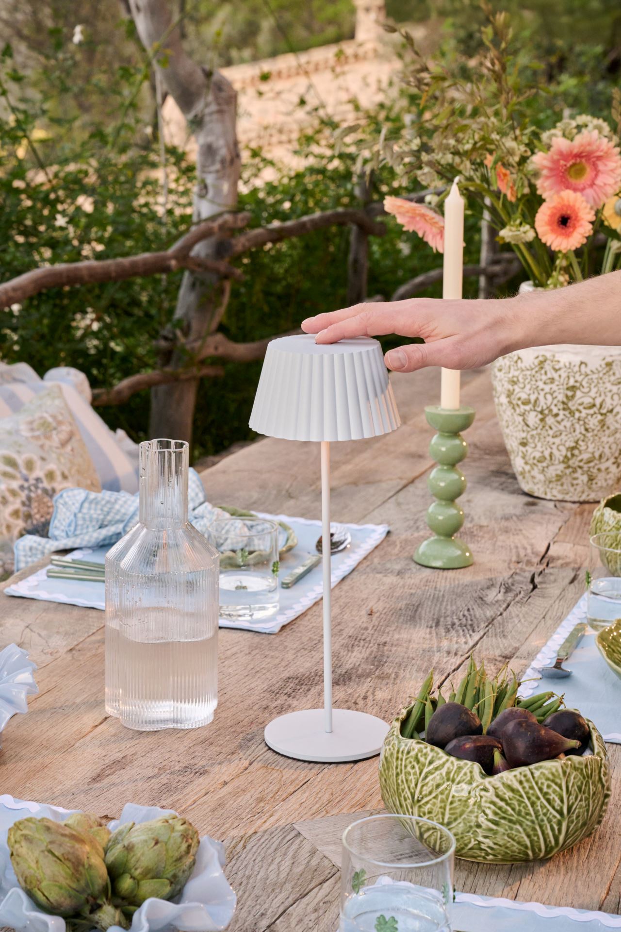 Batteridriven lampa ljusblå - 2