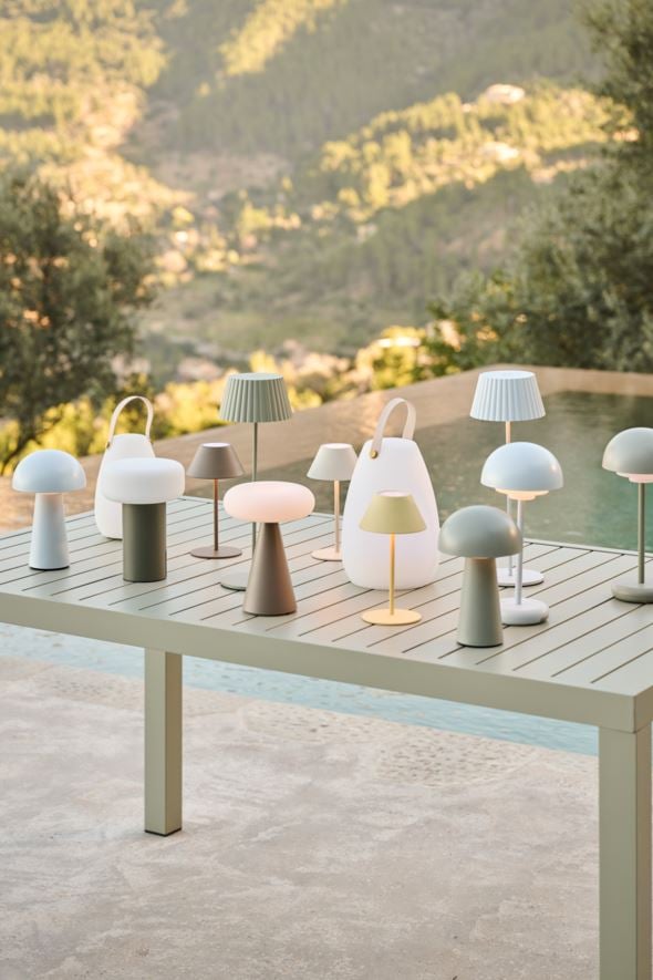 Led bordlampa ljusbeige - 4