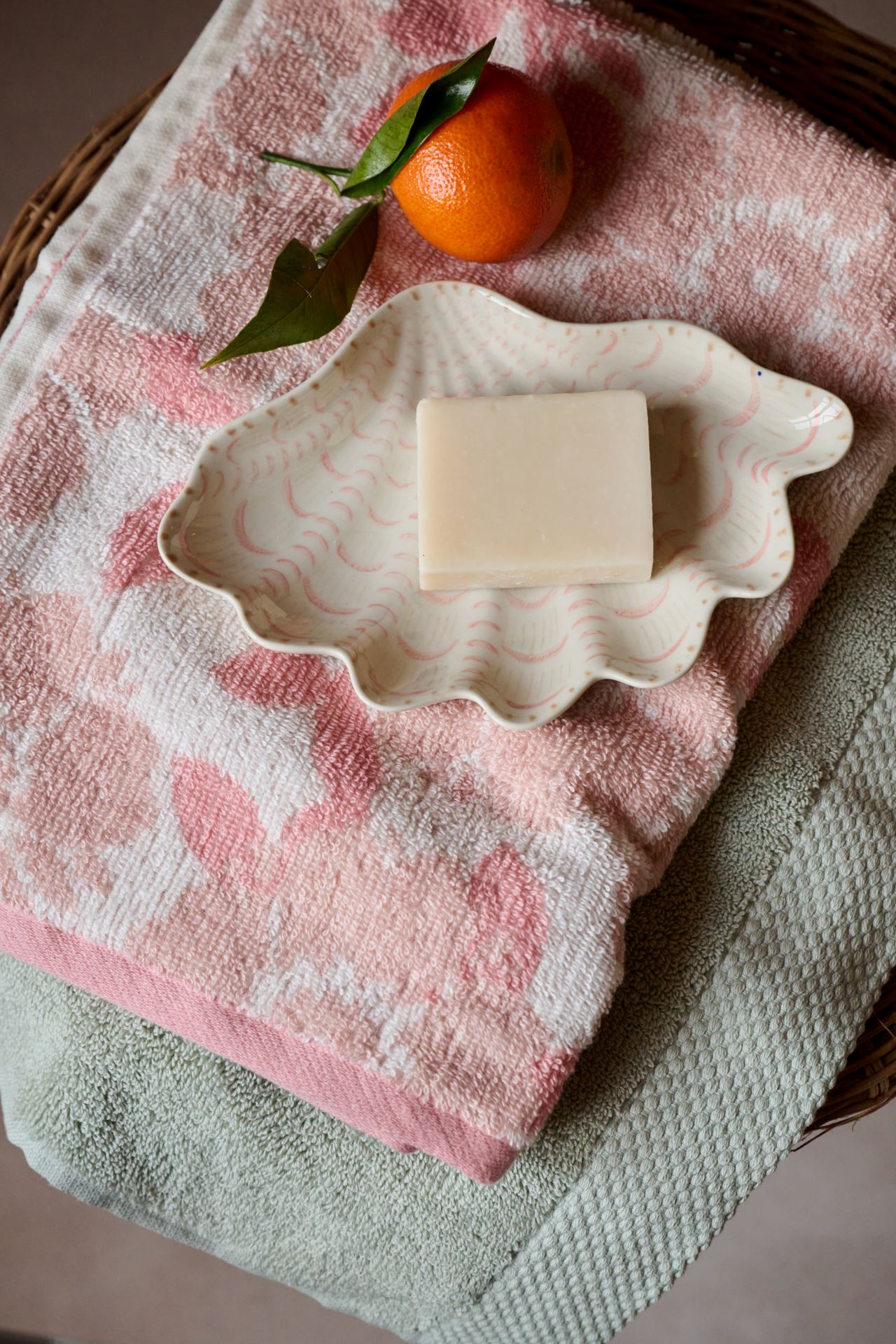 Handduk multi/rosa - 2