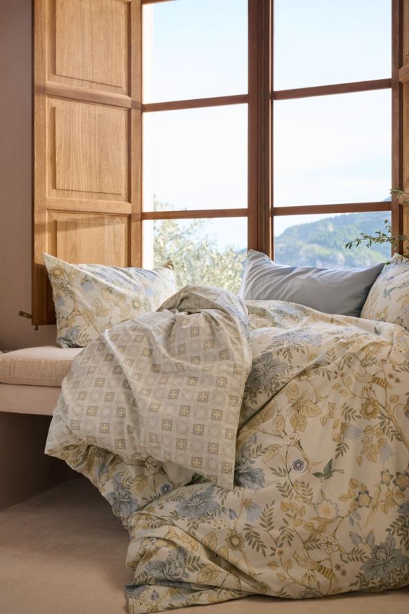 Påslakanset i satin multi/grön - 5