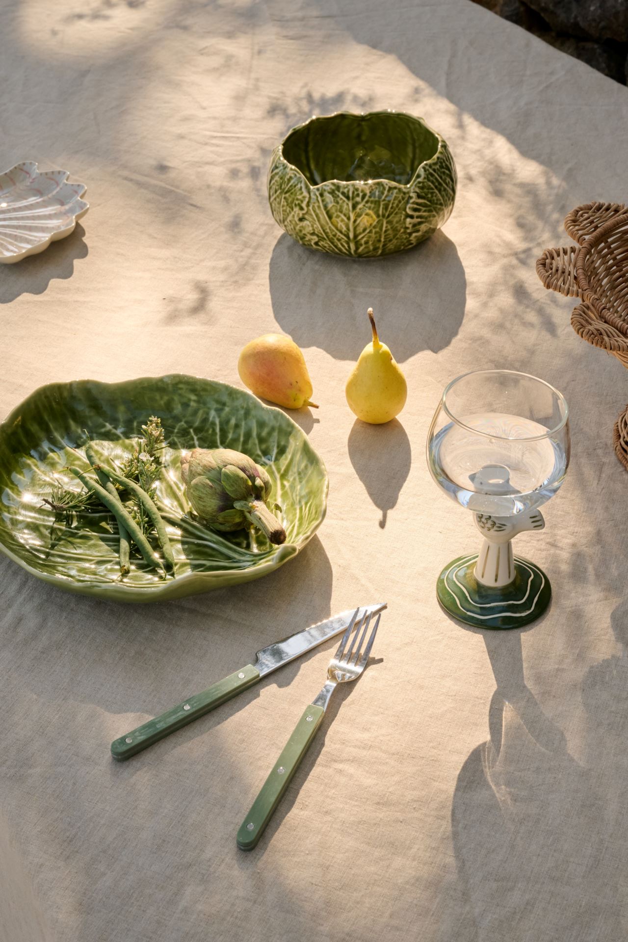 Bestick i 3 delar ljusgrön - 2