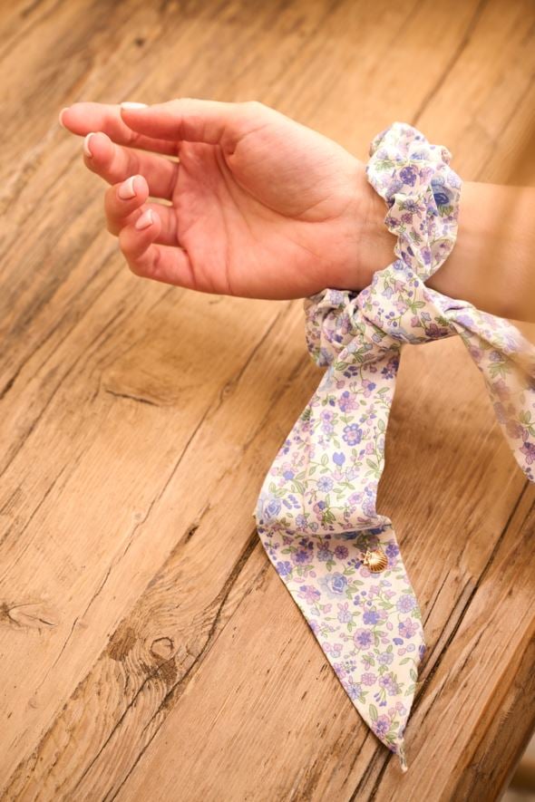 Hårsnodd multi/blå - 4