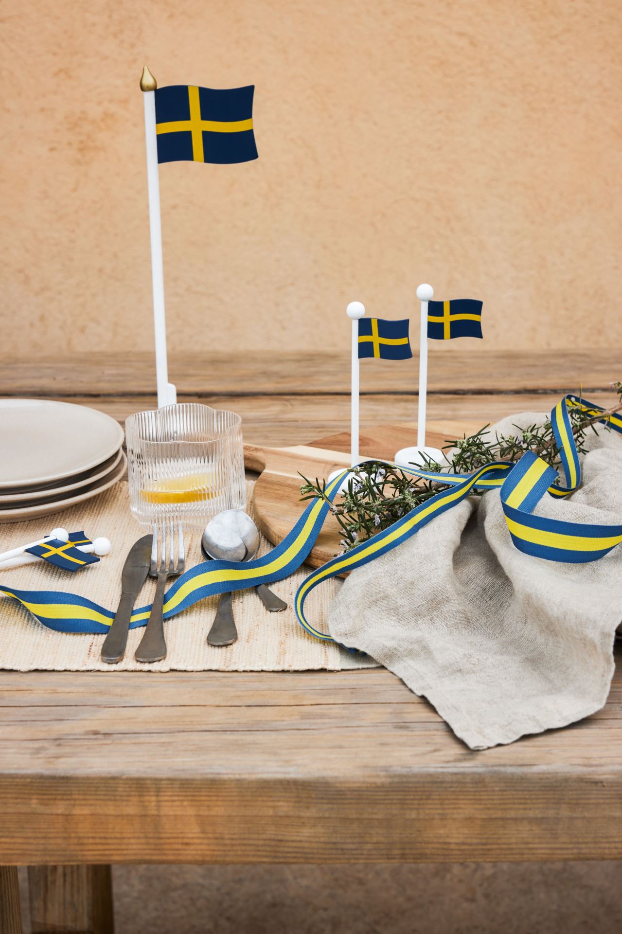 Flaggpynt multi/blå - 2