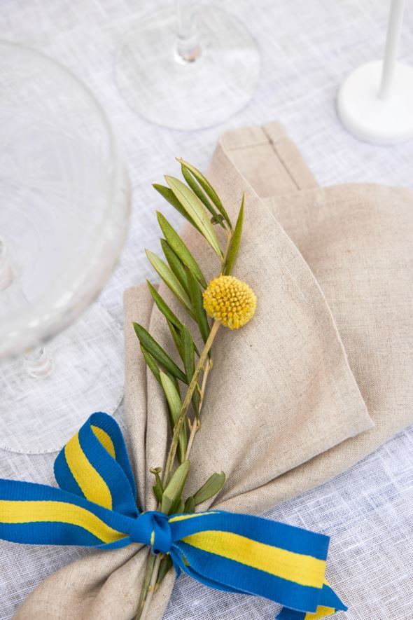 Dekorationsband multi/blå - 4