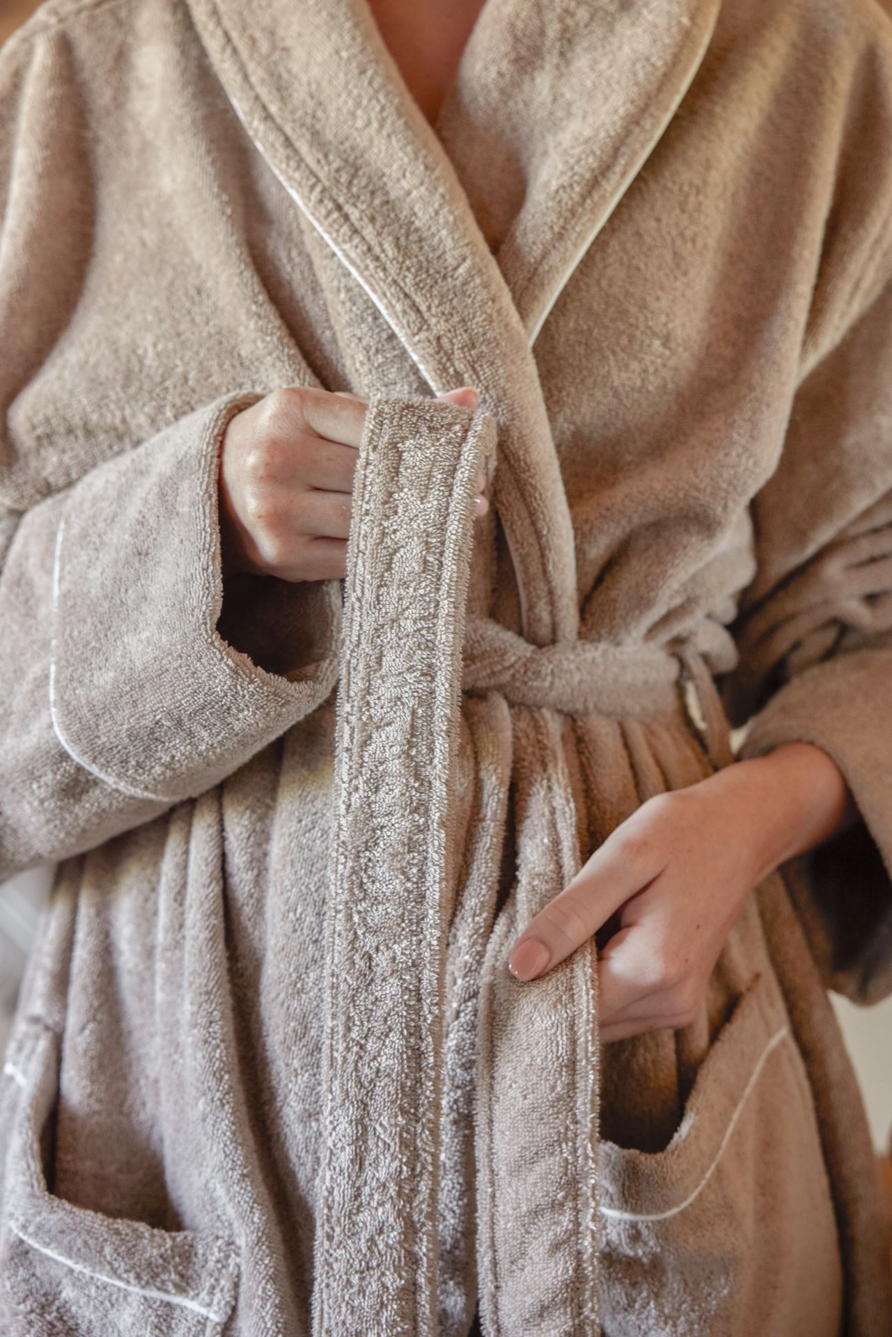 Morgonrock beige - 2