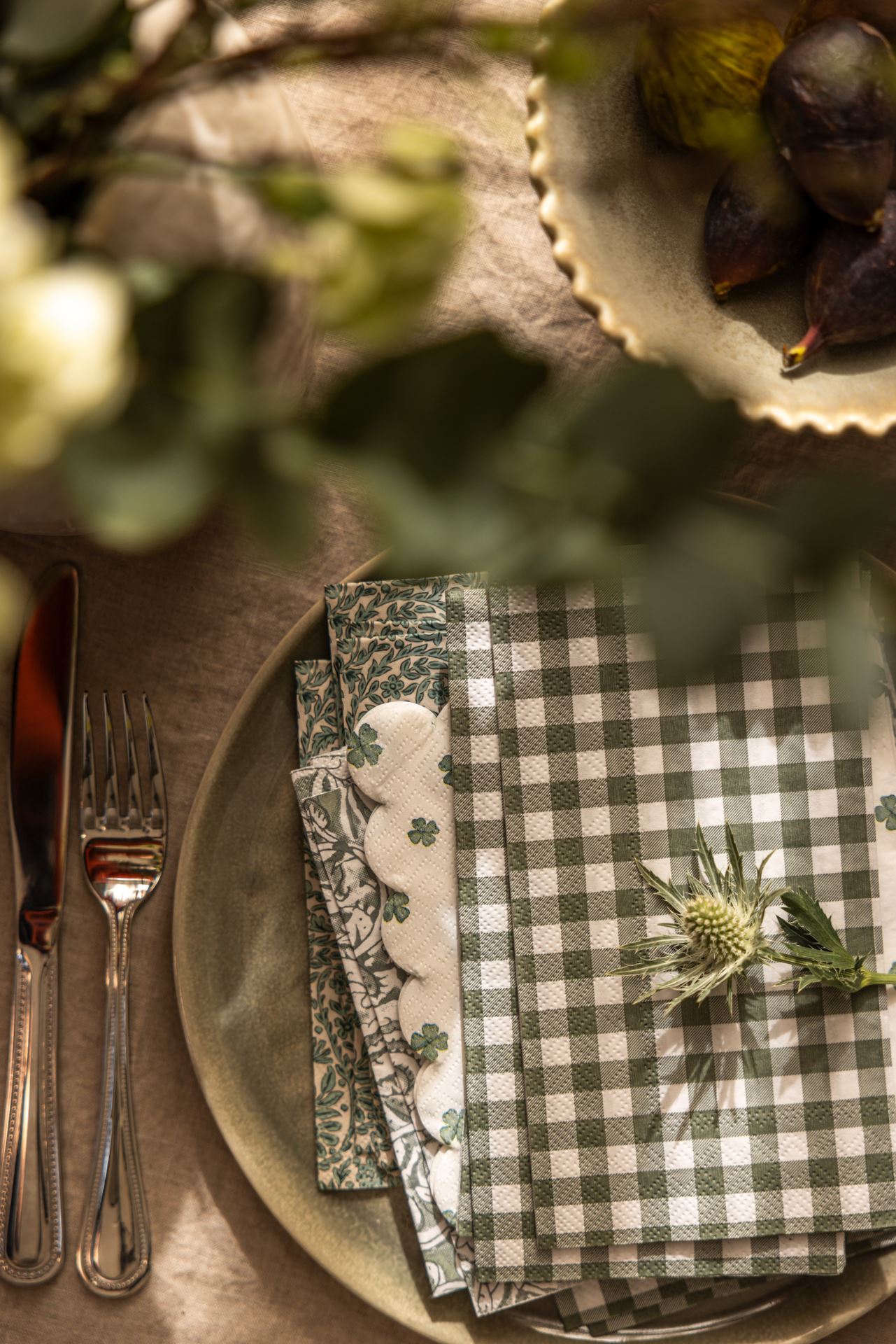 Pappersservetter multi/grön - 2