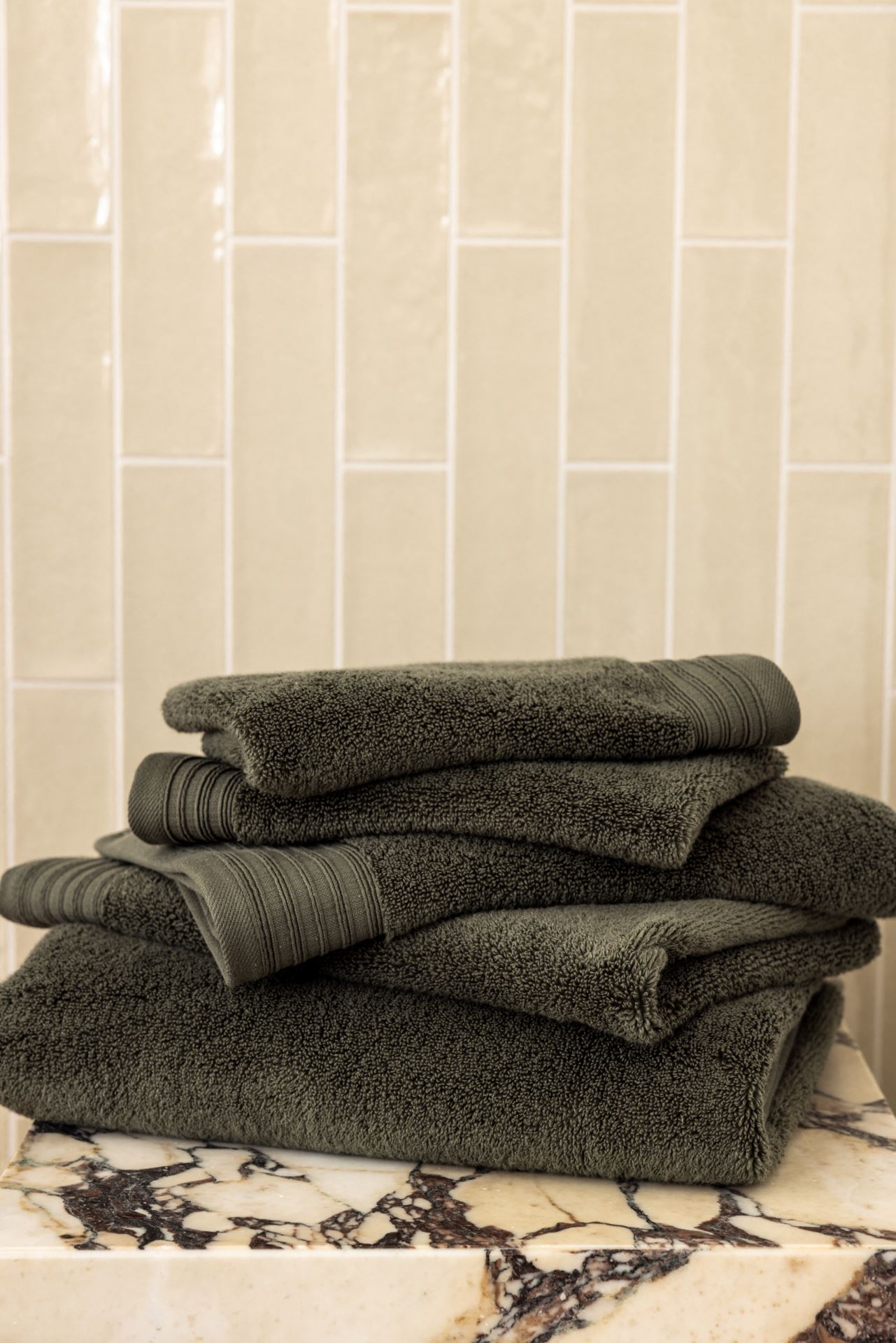 Handduk olivgrön - 6