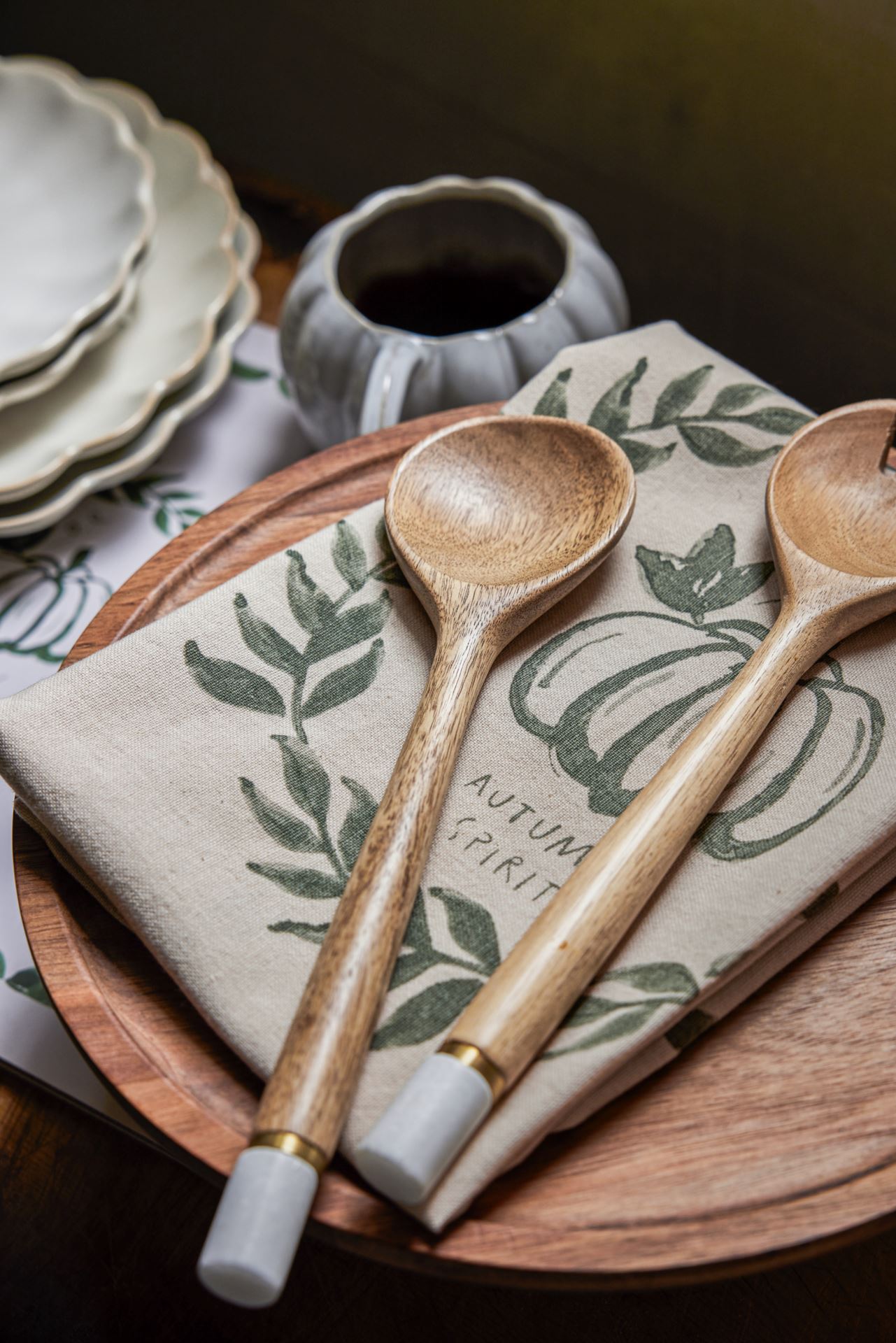 Salladsbestick brun - 5