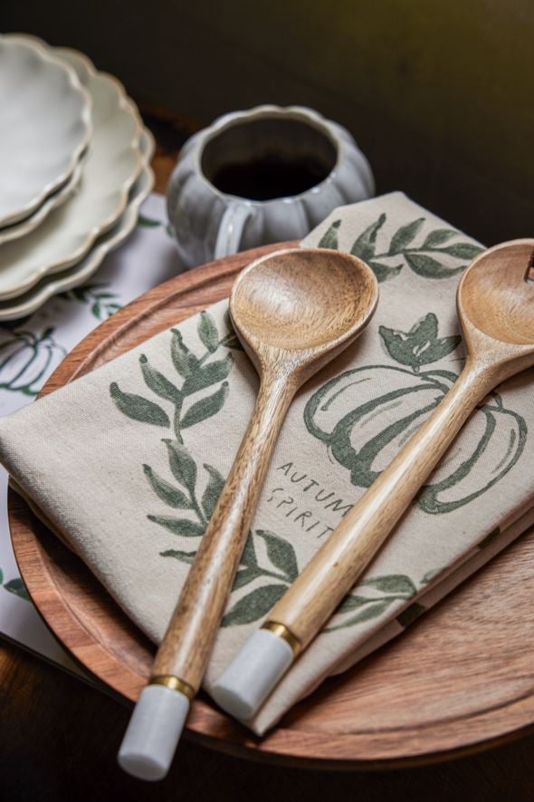 Salladsbestick brun - 5