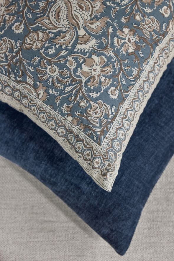 Prydnadskudde blå - 3