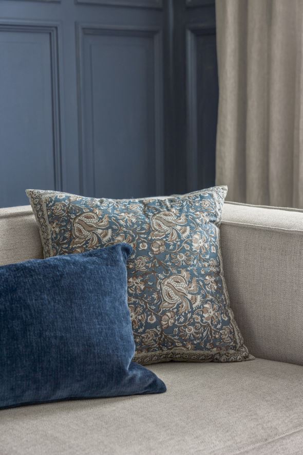 Prydnadskudde blå - 4