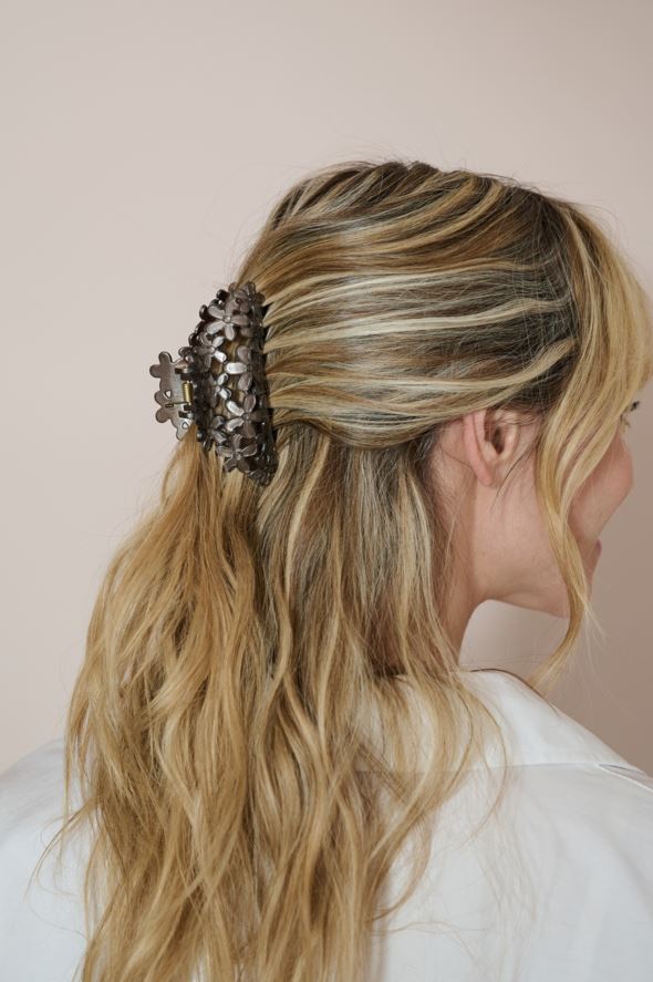 Hårklämma brun - 2