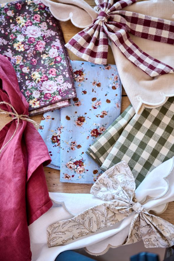 Tygservett himmelsblå - 4