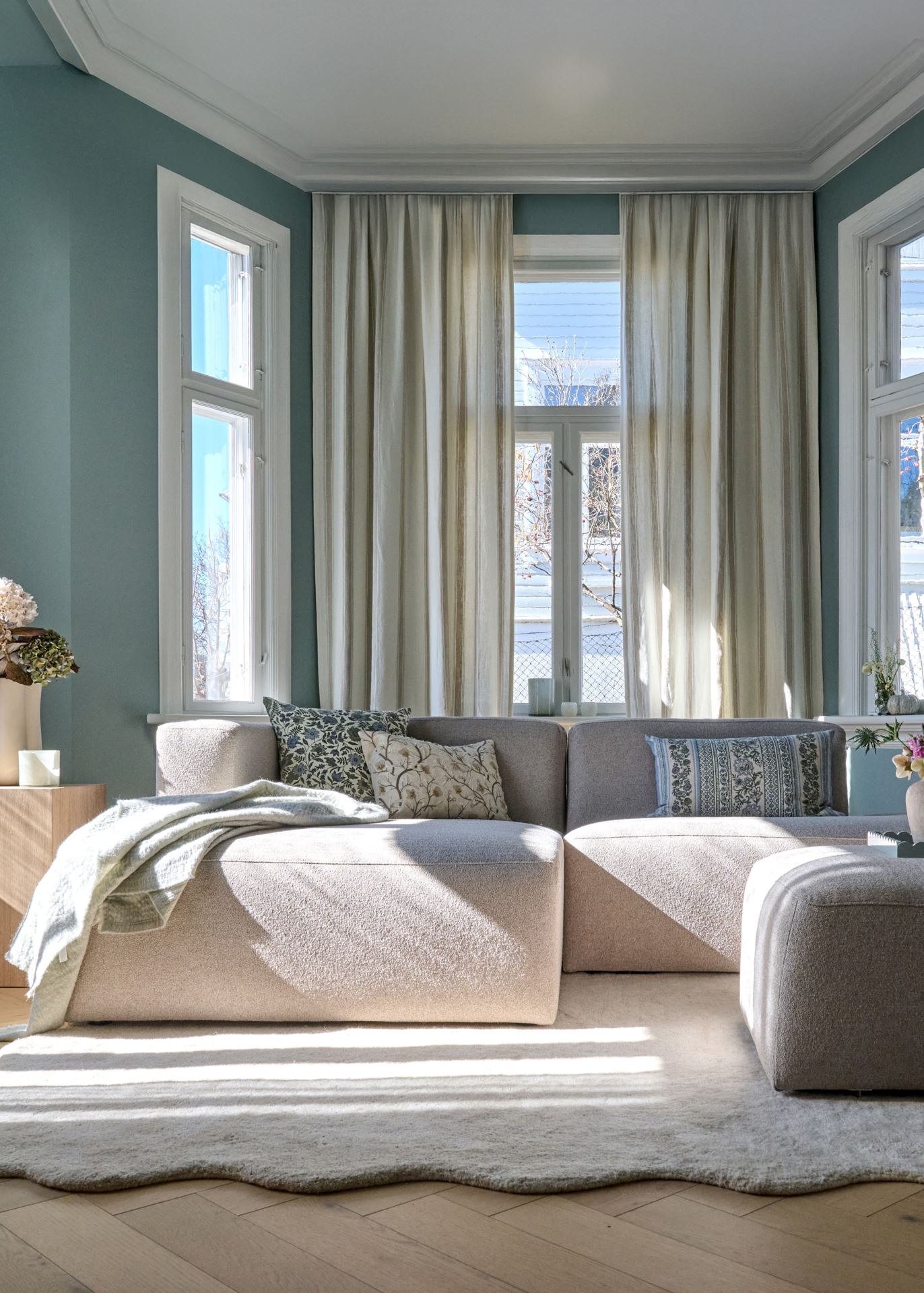 Modulsoffa puff beige - 3