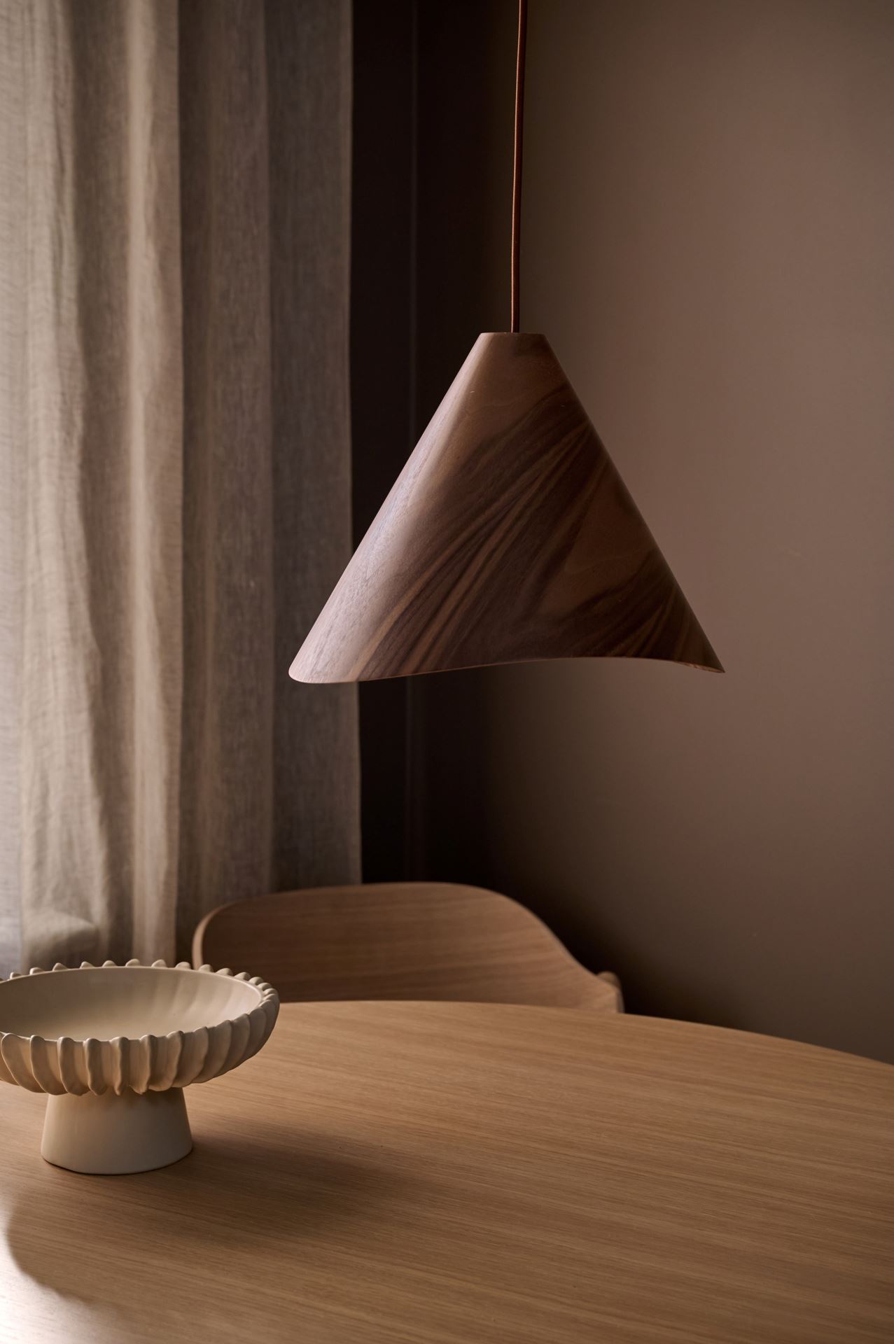 Taklampa brun - 25 cm ø33 brun - 1