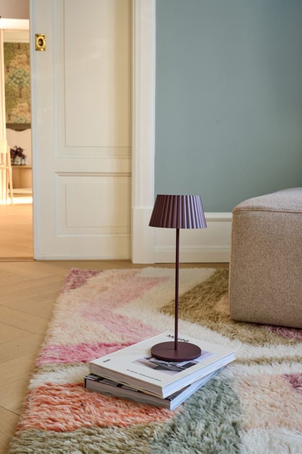 Batteridriven lampa burgundy - 2