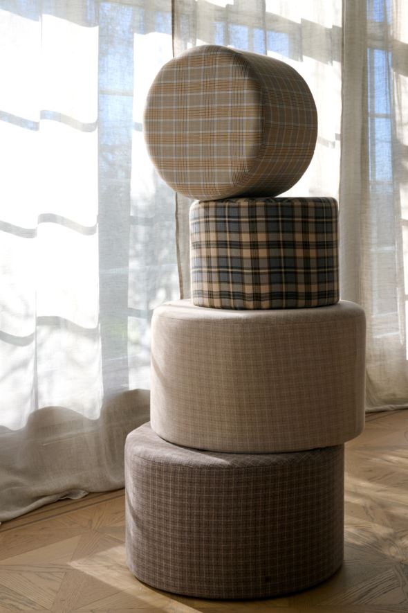 Puff multi/blå - 2