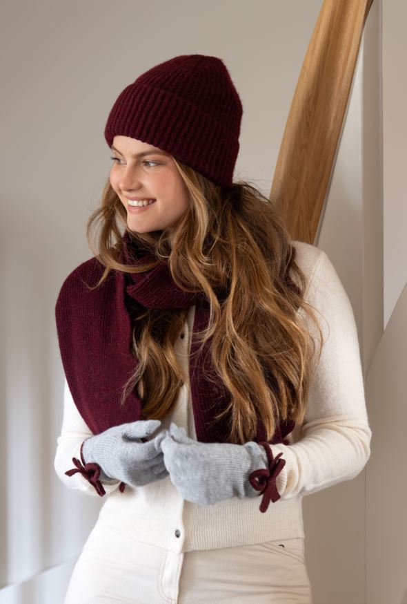 Scarf burgundy - 4