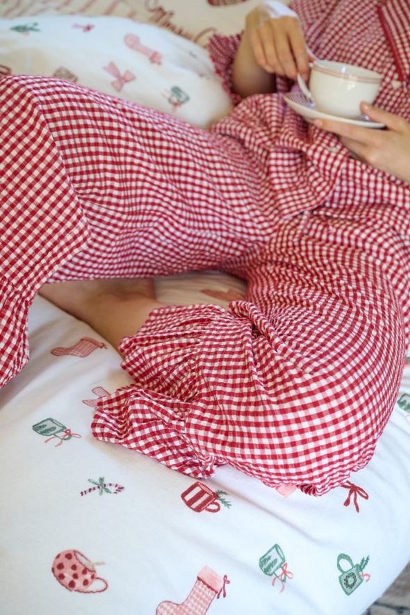 Pyjamasbyxor röd - 5