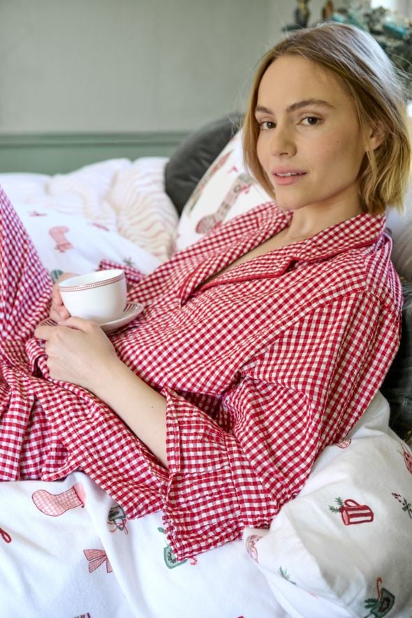 Pyjamasskjorta röd - 3