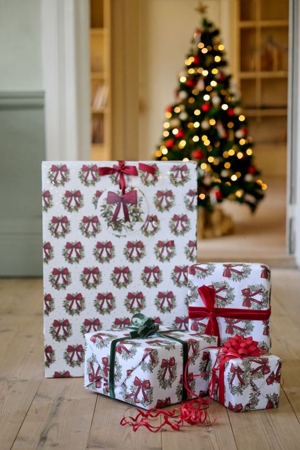 Presentpåse multi/vit - 2