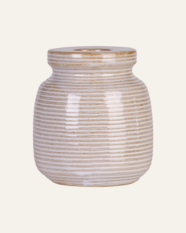 Ljusstake offwhite - 7x7x7,8 cm offwhite - 1