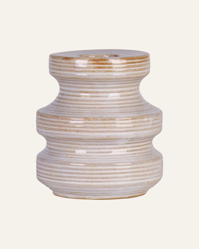Ljusstake offwhite - 7,4x7,4x8 cm offwhite - 1