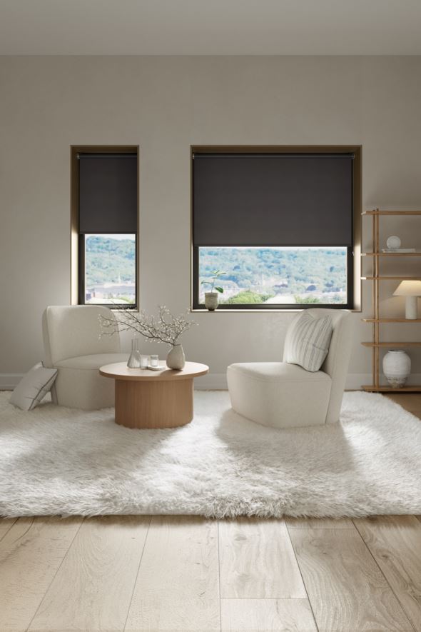 Mörkläggande rullgardin grå - 4