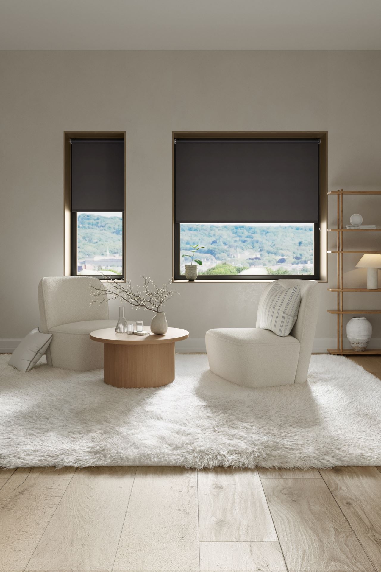 Mörkläggande rullgardin grå - 3