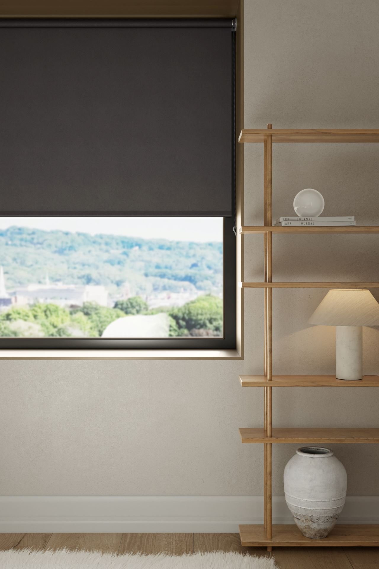 Mörkläggande rullgardin grå - 4