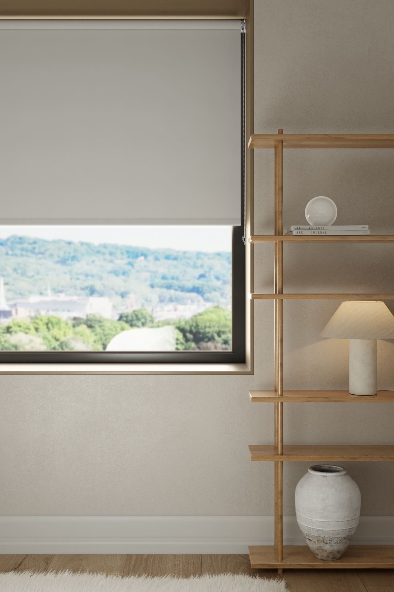 Mörkläggande rullgardin offwhite - 4