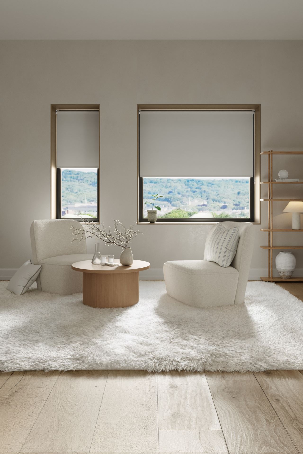 Mörkläggande rullgardin offwhite - 3