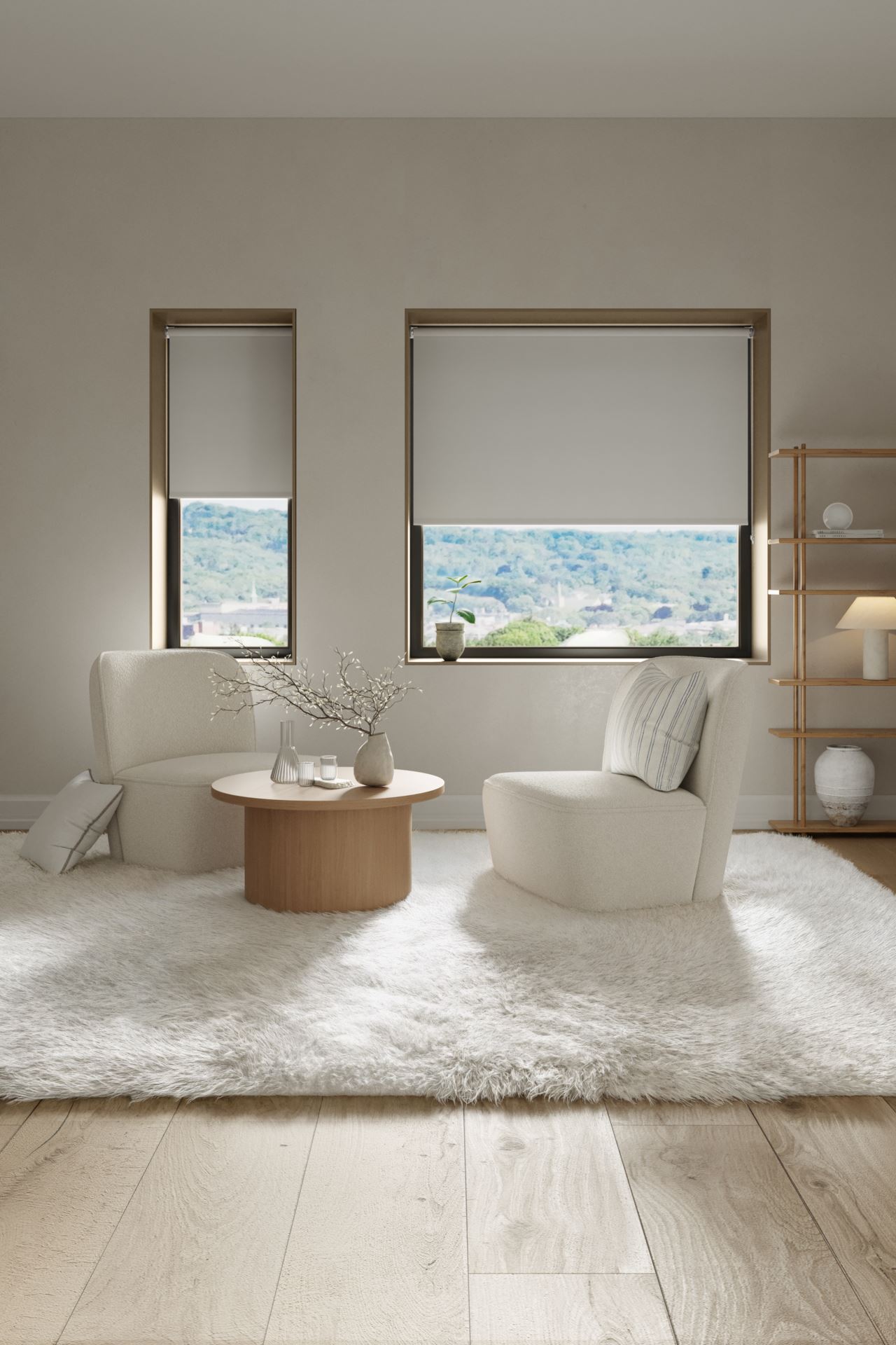 Mörkläggande rullgardin offwhite - 3