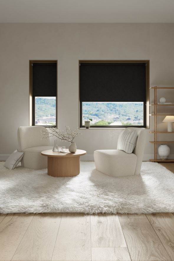 Mörkläggande rullgardin svart - 3