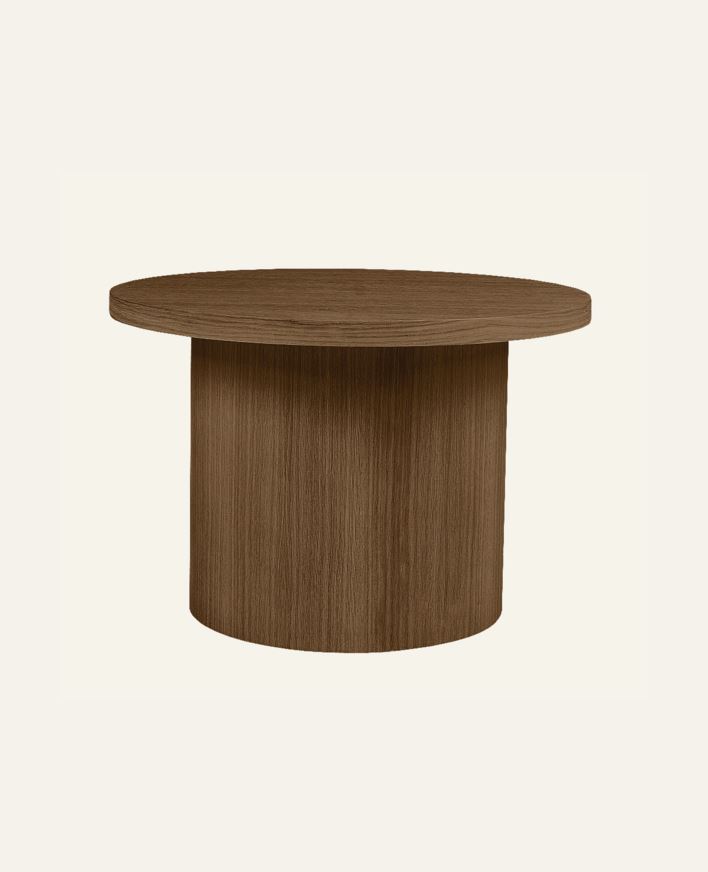 Soffbord brun - 75x75x49 cm ø75 brun - 1