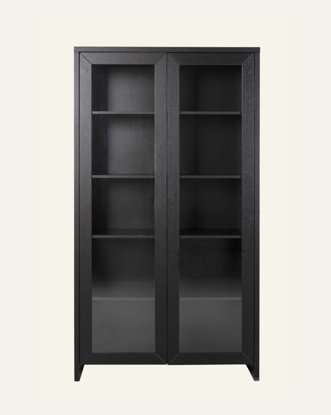 Skåp svart - 100x40x183 cm svart - 1