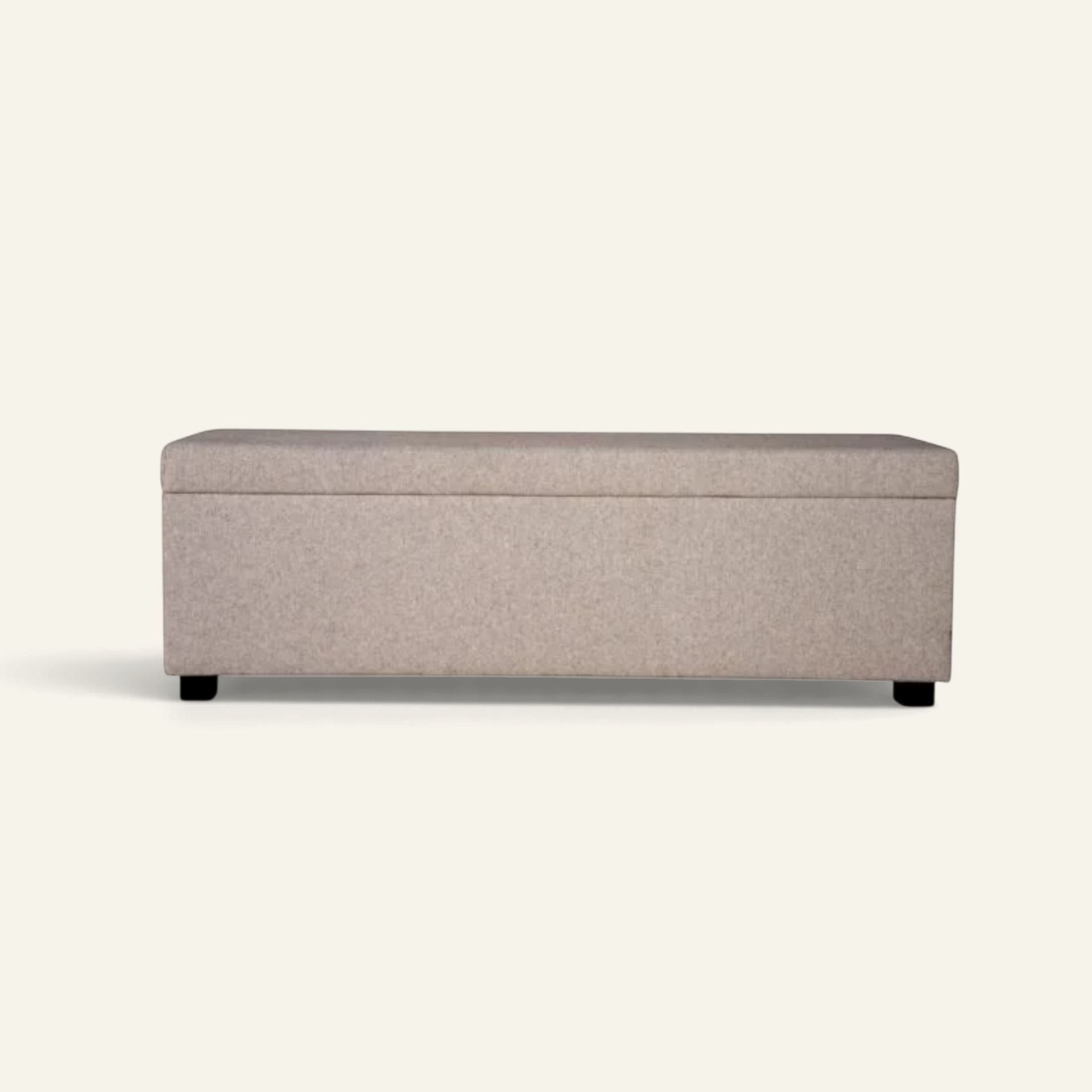 Sängbänk beige - 145x46x47 cm beige - 1
