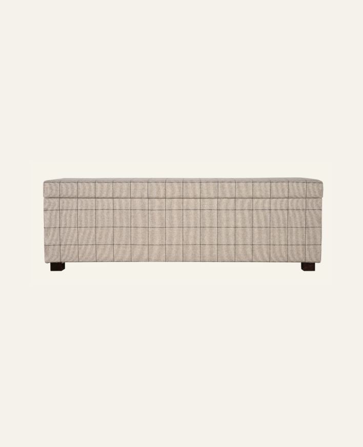 Sängbänk multi/beige - 145x46x47 cm multi/beige - 1
