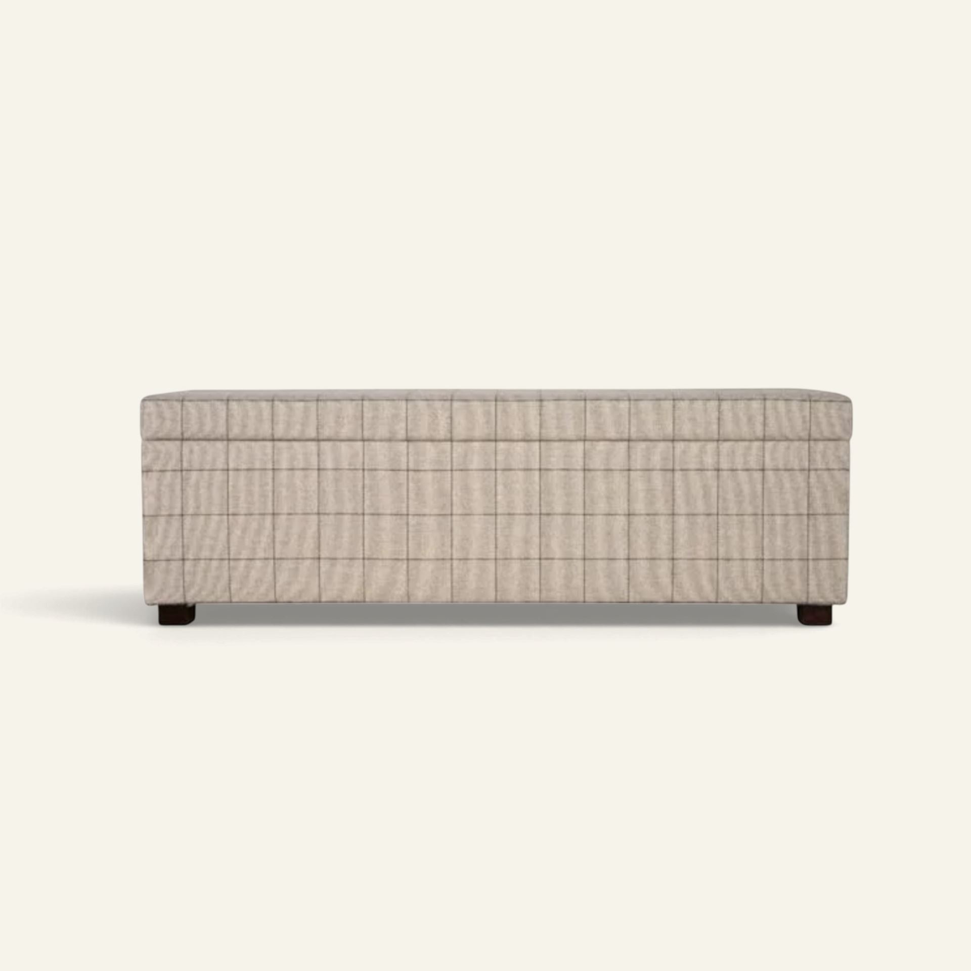 Sängbänk multi/beige - 145x46x47 cm multi/beige - 1