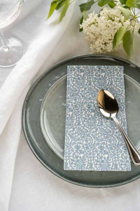 Pappersservetter multi/blå - 2