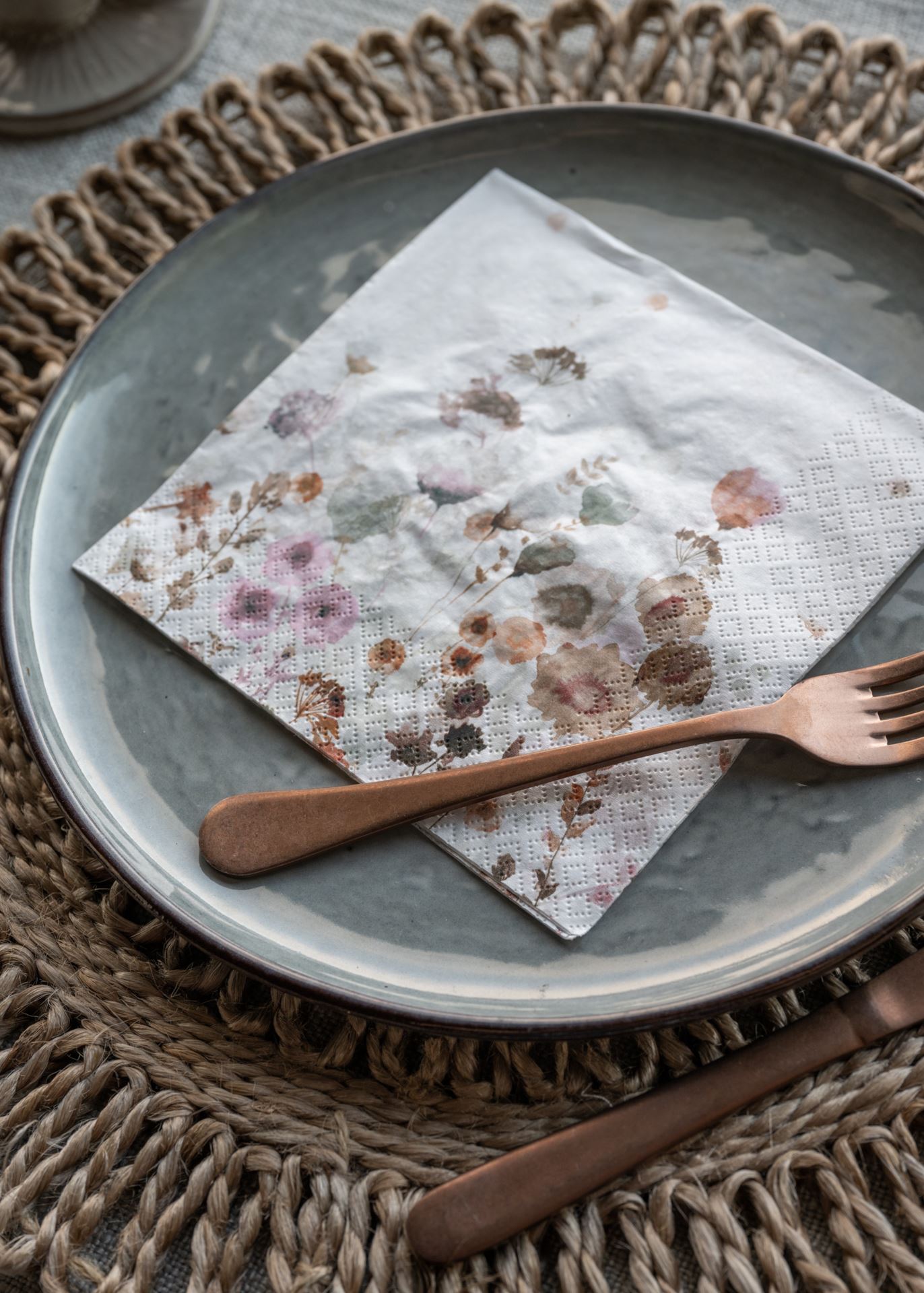 Pappersservetter multi/rosa - 2