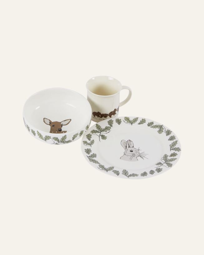 Barnservis multi/vit - 20x20 cm multi/vit - 1