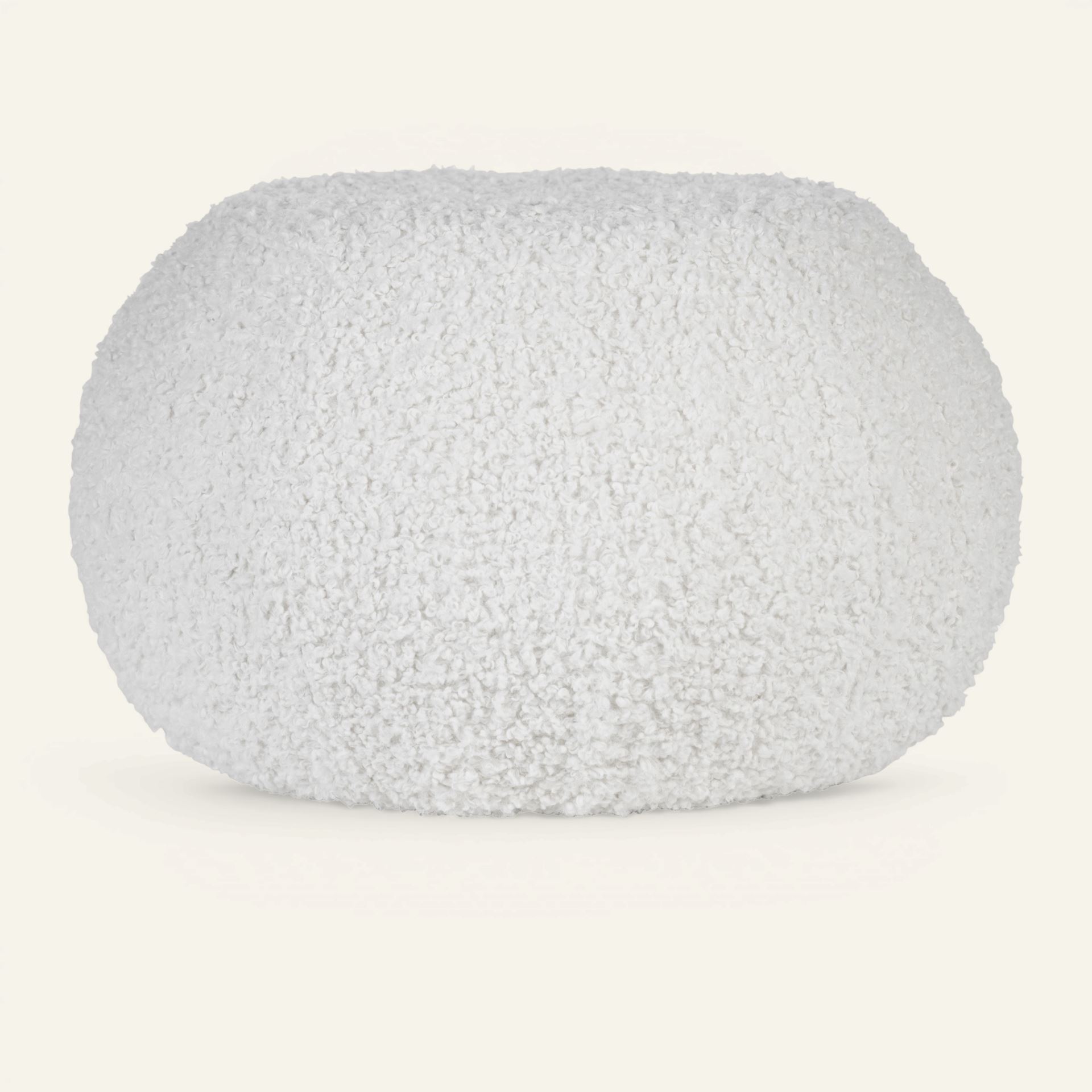 Puff vit - 30 cm ø49 vit - 1