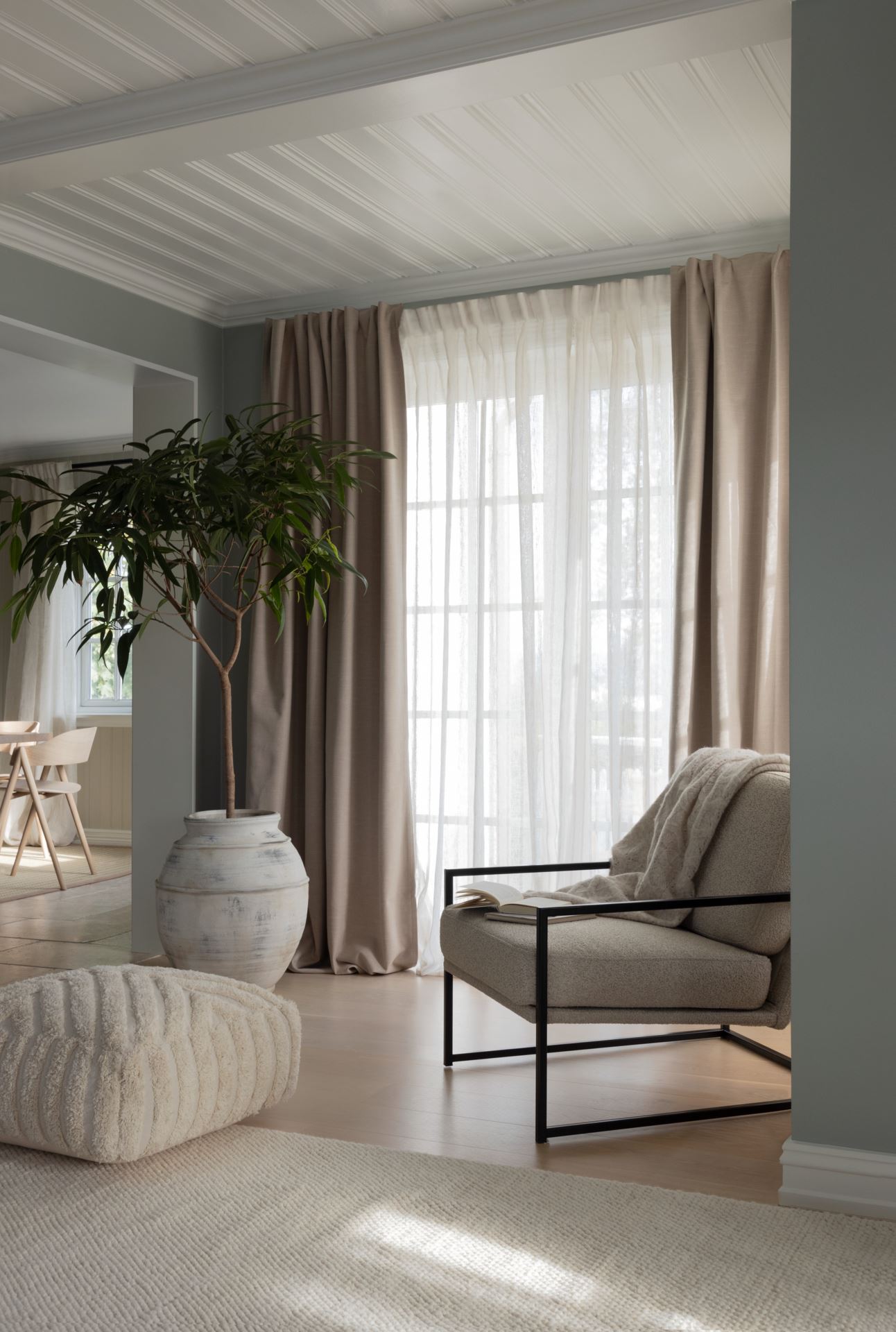 Extra bred gardin offwhite - 6