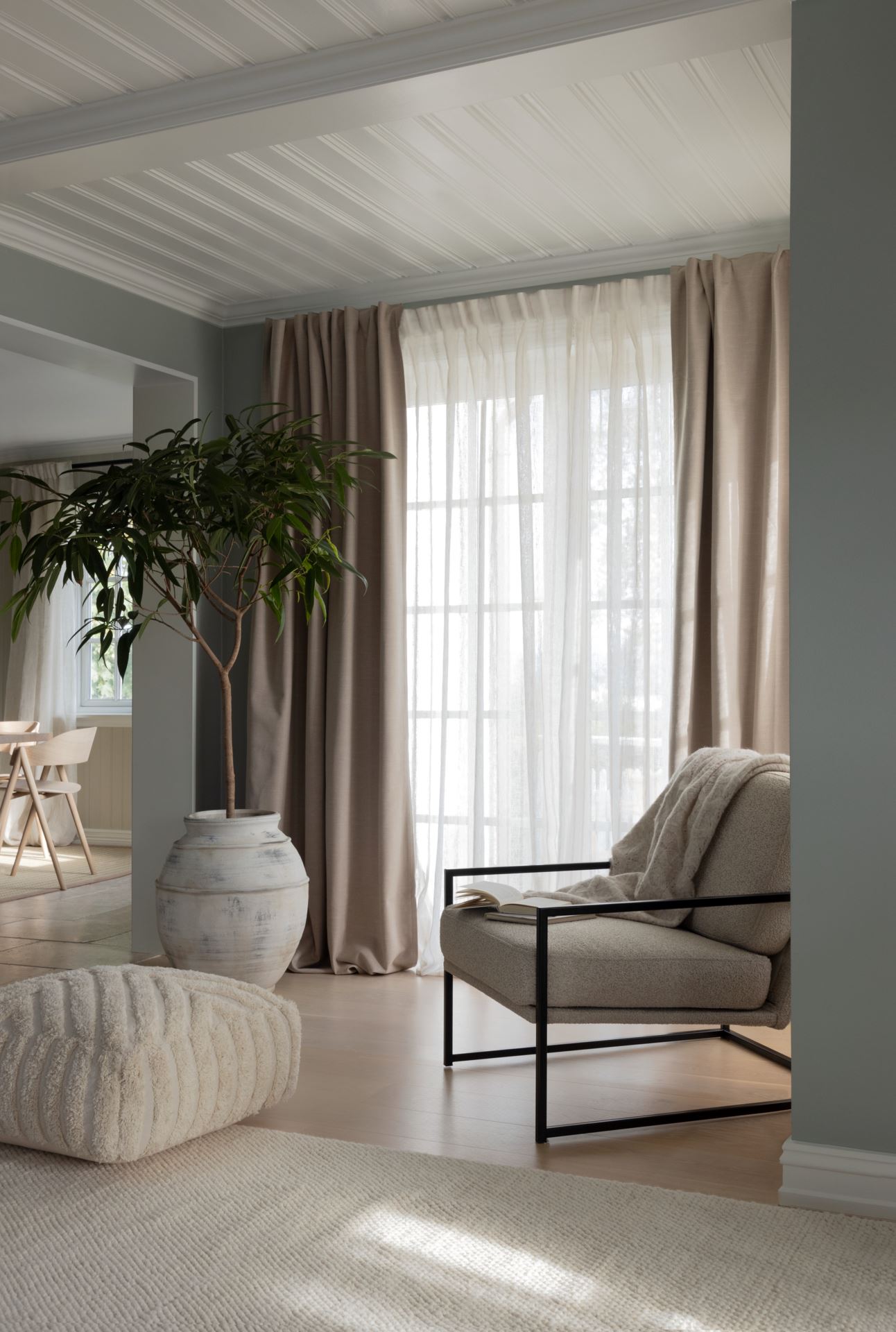 Extra bred gardin offwhite - 6