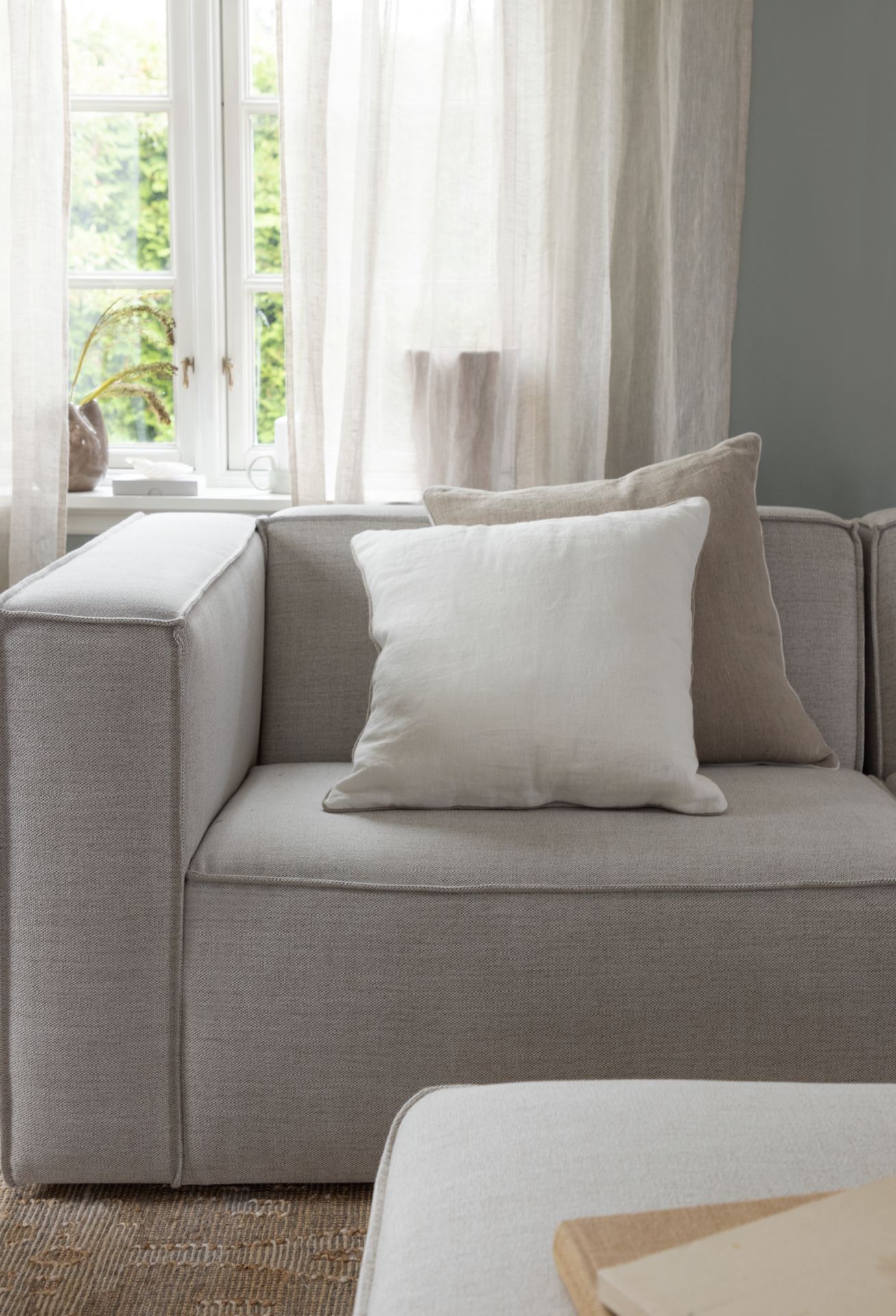 Modulsoffa 1,5 sits m/armstöd vänster natur - 2