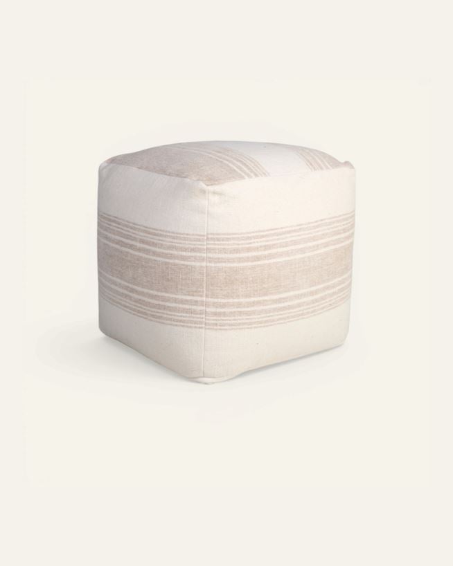 Puff silver - 40x40x40 cm silver - 1