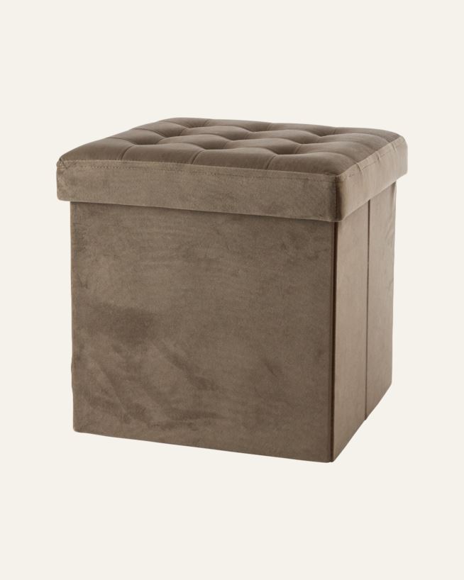 Puff mörk sand - 38x38 cm mörk sand - 1